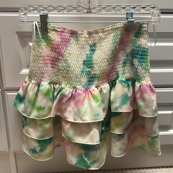 Amanda Uprichard Mariska Skirt in Laguna tie dye size small - Picture 3 of 3